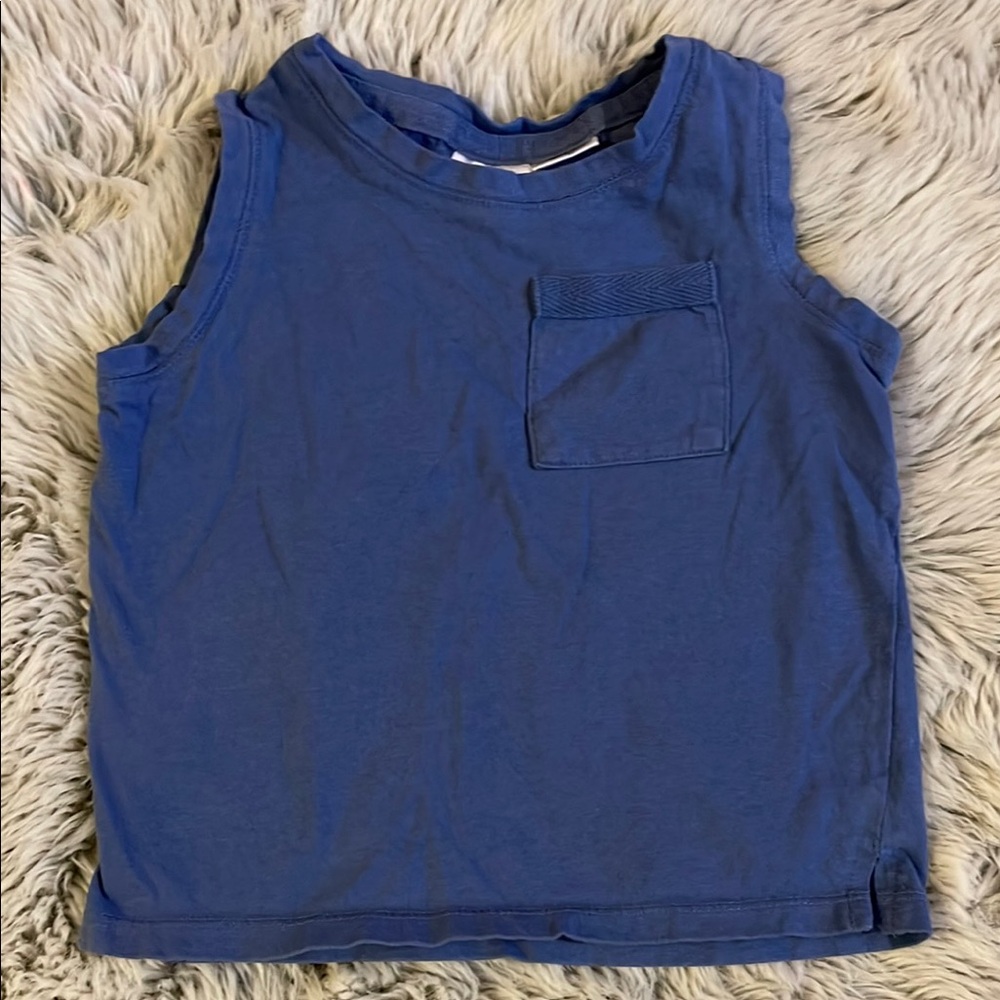 Baby boy Zara Blue Sleeveless Top